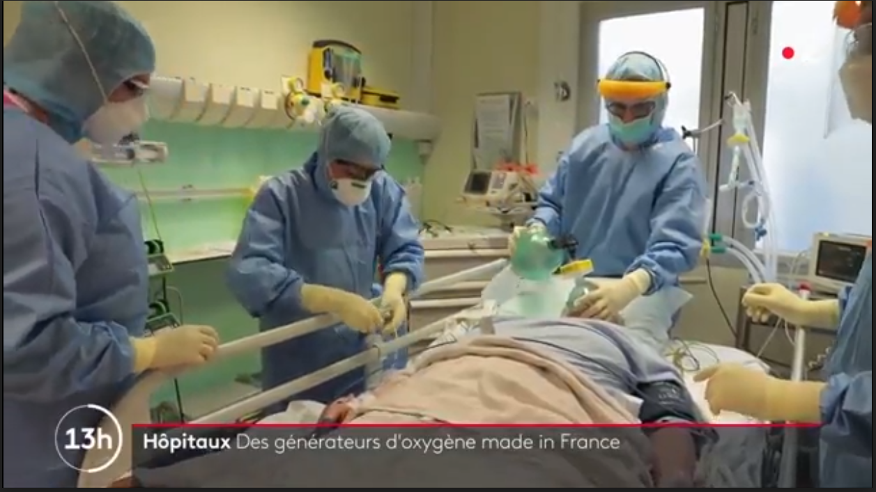 NOVAIR receives France 2 Télévisions for a report on the production of medical oxygen on site